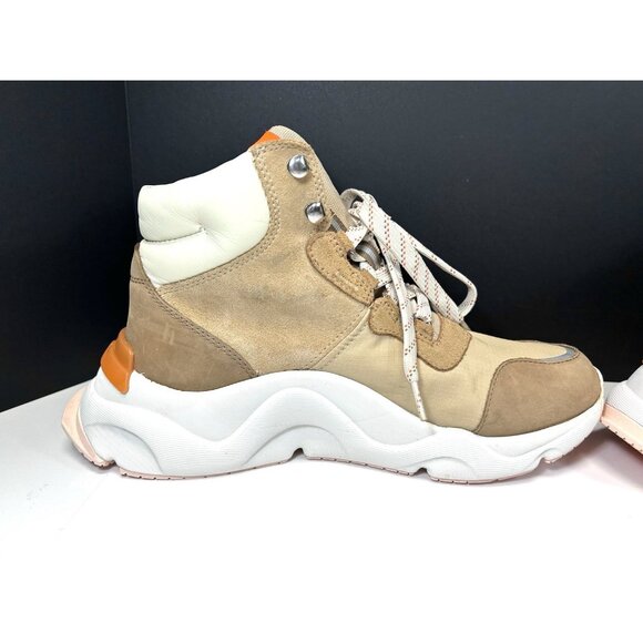 Sorel Size 10.5M KINETIC RNEGD CONQUEST Tawny Buff Sneakers Women's Shoes - Picture 15 of 16